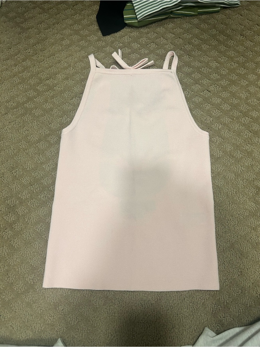 Zara Light Pink High Neck Tank Top